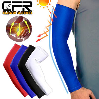 #ad Arm Compression Sleeve Cooling Sport Anti UV Sun Protection Elbow Support Brace $13.29