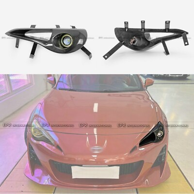 #ad For BRZ FT86 GT86 FRS Front Vented Headlight Replacement W LED Carbon Fiber Trim $842.49