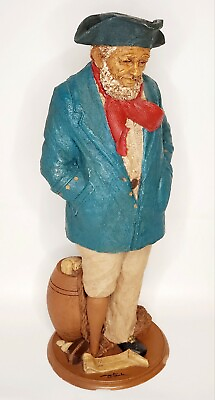 #ad Vtg Hand Signed by TOM CLARK 1983 Ltd Ed Sculpture #10 quot;ABRAHAMquot; Fisherman 15quot; $44.98