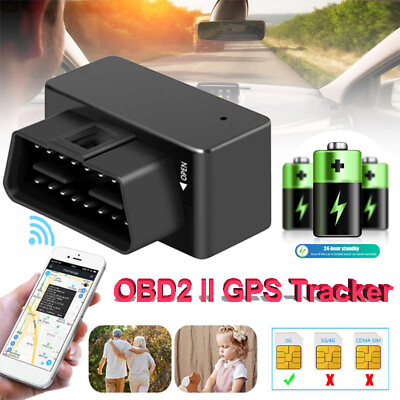#ad Mini OBD2 GPS Tracker Real Time Vehicle Tracking Device OBD II Car Truck Locator $19.99