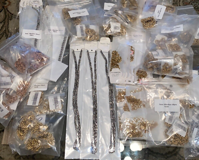 #ad Gold Plated Chains Wholesale Lot Quality Plated chains Lot of 220 Pcs $399.00
