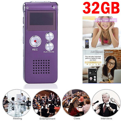 #ad Red 32GB Paranormal Ghost Hunting Equipment Digital EVP Voice Activated Recorder $22.99