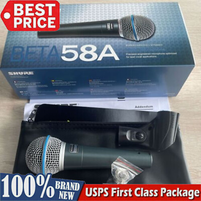 #ad Shure Beta58A Supercardioid Dynamic Vocal Microphone $39.99