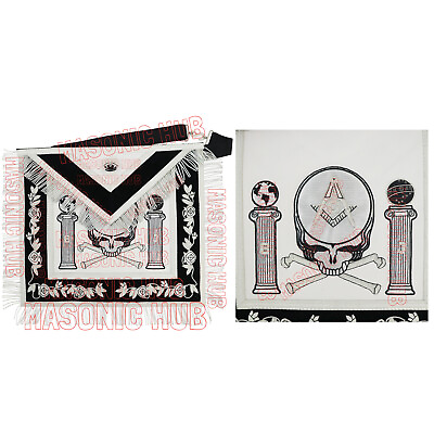 #ad #ad quot;Master Mason Skull amp; Cross Bones 100% Lambskin Masonic Apron Handcraftedquot; $149.99