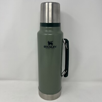 #ad Stanley Legendary Classic XL Vacuum Bottle Thermos 1.5 QT Hammertone Green $21.24