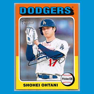 #ad Baseball Card #371 Shohei Ohtani Los Angeles Dodgers 2024 Topps Heritage $5.99