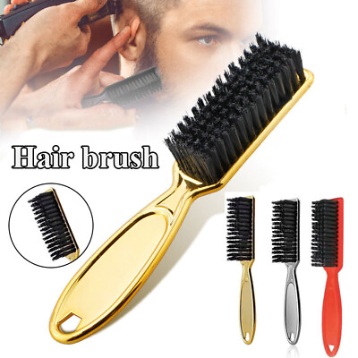 #ad Men Boar Hair Bristle Beard Mustache Soft Brush Palm Long Handle Barber Tool C $3.28