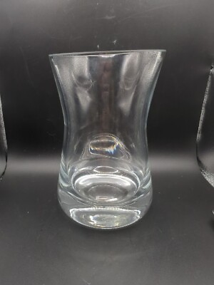 #ad Tarnow Polish Crystal Hourglass ShapedVase $19.95