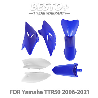 #ad ✅ABS Plastic Fender Kit Side Cover Fairing For Yamaha TTR 50 TTR50 2006 2021 $37.16