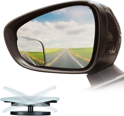Sodcay 2 PCS Car Blind Spot Mirror Fan Shaped Frameless Wide Angle Mirror 1.9 $6.99