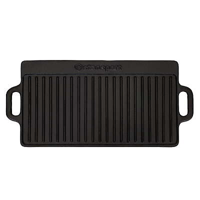 #ad Pre Seasoned Cast Iron Griddle with Reversible Cooking Surface $39.83