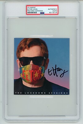 #ad Elton John Signed Autographed The Lockdown Sessions CD PSA DNA Encased $295.00