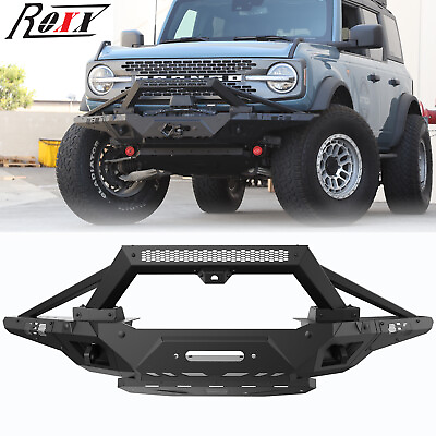 #ad #ad Upgrade Front BumperSide WingBull BarSkid Plate Kit For 2021 2023 Ford Bronco $500.96