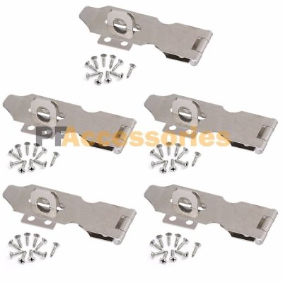 #ad 5x 3quot; inch Zinc Plated Safety Hasp and Staple for Gate Door Cabinet Lock Padlock $9.99