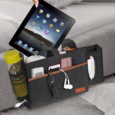 #ad Bedside Caddy Storage Organizer Remote Control Holder Case Pocket Couch Sofa Bag $11.86