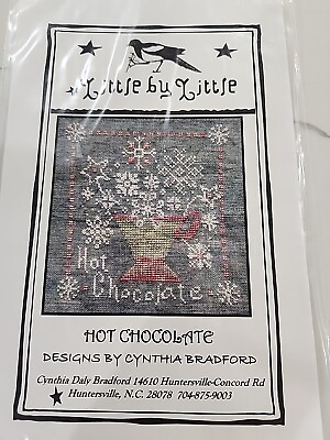 #ad Little By Little Hot Chocolate Cross Stitch Chart Pattern Cynthia Bradford $9.50