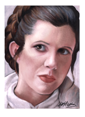 #ad Princess Leia Star Wars SG1 Print 20 Limited Ed. Miniature art. GBP 3.50