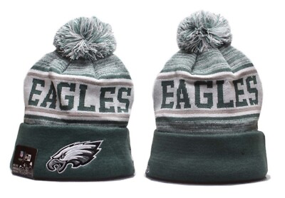 #ad Philadelphia Eagles Sports Knit Pom Beanie Adult One Size $17.95