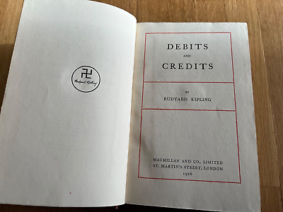 #ad debits and credits by rudyard kipling 1926 GBP 65.00