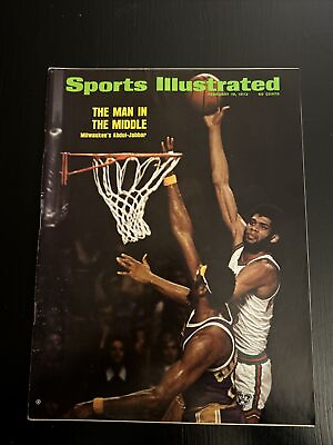 #ad Kareem Abdul Jabbar Milwaukee Bucks Sports Illustrated Magazine 2 19 73 The Man $24.99