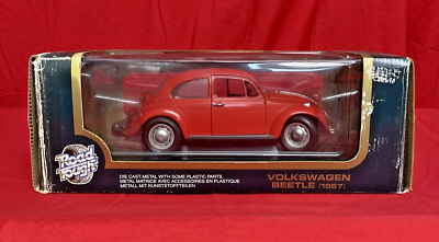 #ad Road Tough 1 18 1967 Volkswagen Beetle Red $19.99