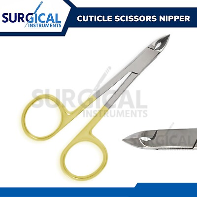 #ad Cuticle Scissors Tissue Nipper 4quot; Nail Clipper Manicure Pedicure German Grade $8.99