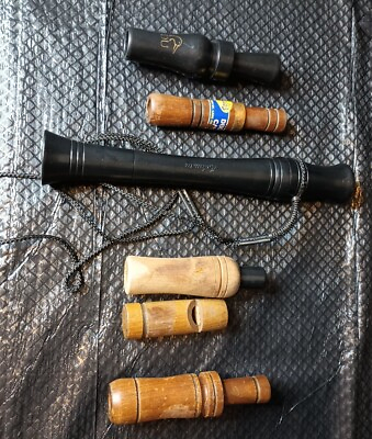 #ad #ad Lot Of 6 Vtg Assorted Duck Widgeon Pintail Calls Various Makers Very Old Working $69.99