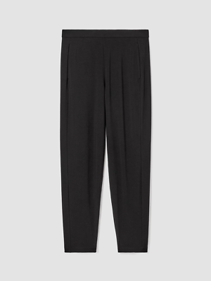 #ad Eileen Fisher Stretch Jersey Knit Slouchy Pants in Black M 3X $79.99