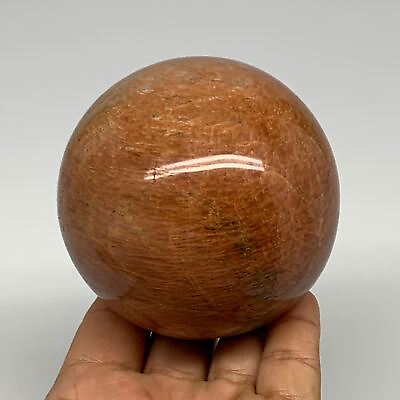 #ad 635g3.1quot; 78mm Orange Moonstone Sphere Ball Gemstone @MadagascadrB22749 $38.10