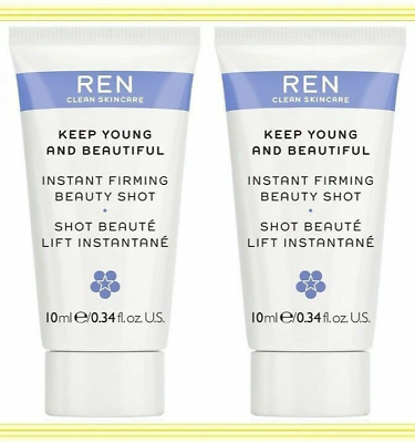 #ad 2 REN CLEAN SKINCARE Keep Young And Beautiful Instant Firming Beauty Shot 0.34oz $11.95
