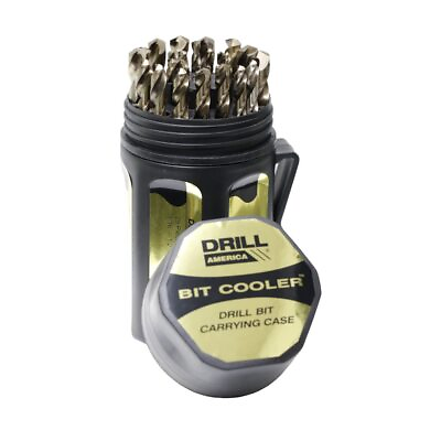 #ad Drill America 25 Piece Metric Cobalt Drill Bit Set in Round Case Heavy Duty G... $176.60
