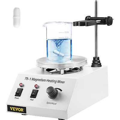 #ad VEVOR 79 1 Hot Plate Magnetic Stirrer Mixer Stirring Lab 1L Dual Control 1600rpm $36.99