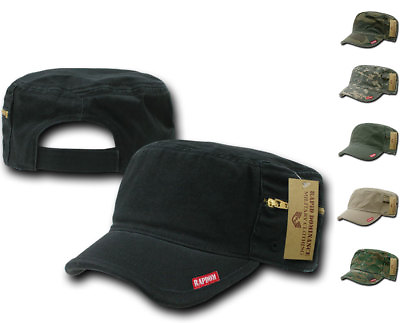 #ad BDU Patrol Fatigue Cadet Military Army Cotton Zipper Pocket Camo Caps Hats $15.95