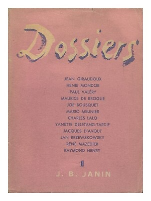 #ad GIRAUDOUX JEAN ET AL. Dossiers : No. 1 1946. 1946 First Edition Paperback EUR 62.19