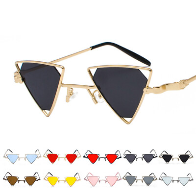 #ad Women Triangle Vintage Sunglasses Girl Steampunk UV400 Goggles Daily Wear Party $8.99