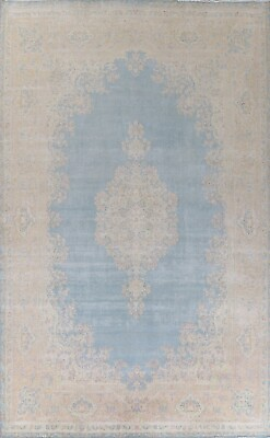 Antique Light Blue Kirman Vegetable Dye 11x15 Area Rug Palace Size Hand knotted $3079.00