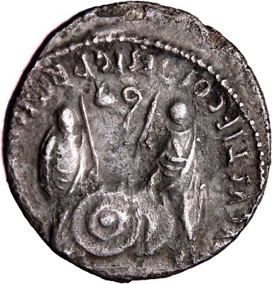 August AR Sivler Denarius Lugdunum Gaius and Lucius Certified Roman Coin w COA $373.50