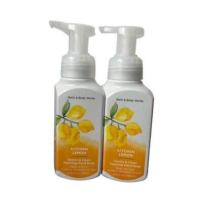 #ad Bath amp; Body Works Kitchen Lemon: Gentle And Clean Foaming Hand Soap 8.75 Oz 2pc $22.99