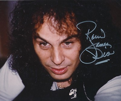 #ad Ronnie James Dio signed 10x8 color photo $199.00