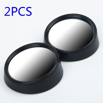 2 X Car Blind Spot Mirror Wide Angle Mirror Rotation Adjustable Convex Rear View $10.53