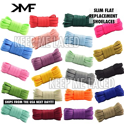 #ad Flat Colorful Replacement Shoelaces 35 Vibrant Laces Colors BUY 2 GET 1 FREE $3.95