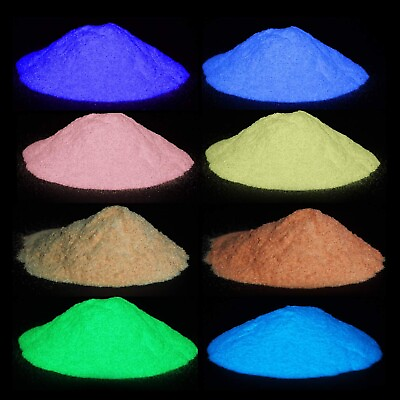 #ad 8 Color Glow in the Dark Pigment PowderEpoxy Resin Luminous Powder for Slime $18.50