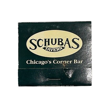 #ad Schubas Bar Tavern Matchbook Chicago Music Club Matches Green Harmony Grill $10.12