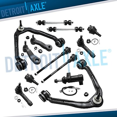 Front Upper Control Arms Tie Rods Suspension Kit for Chevy Silverado Sierra 1500 $137.49
