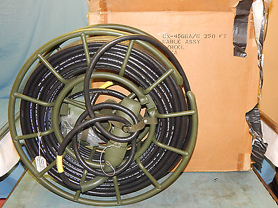 250 Ft NEW Mil Spec CX 4566A G Cable Assembly Wire w Connectors $995.00