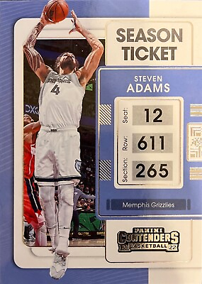 #ad Steven Adams Contenders 21 22 #92 Memphis Grizzlies $0.99