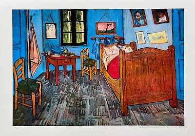 #ad Vincent Van Gogh VAN GOGH#x27;S BEDROOM Estate Signed Limited Edition Giclee 16quot;x24quot; $99.99