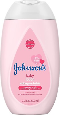 Johnson#x27;s Moisturizing Pink Baby Lotion with Coconut Oil 13.6 Fl. Oz $7.95