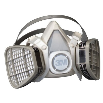 #ad 3M Disposable Half Face Respirator Facepiece Mask Organic Vapor Protection SMALL $23.95