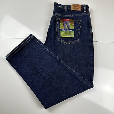 High Sierra Classic Jeans Mens 42x32 Blue Denim Dark Wash NWT $19.99